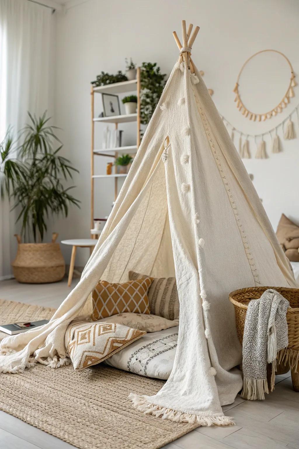 Embrace simplicity and comfort with a serene Scandinavian-inspired blanket haven.