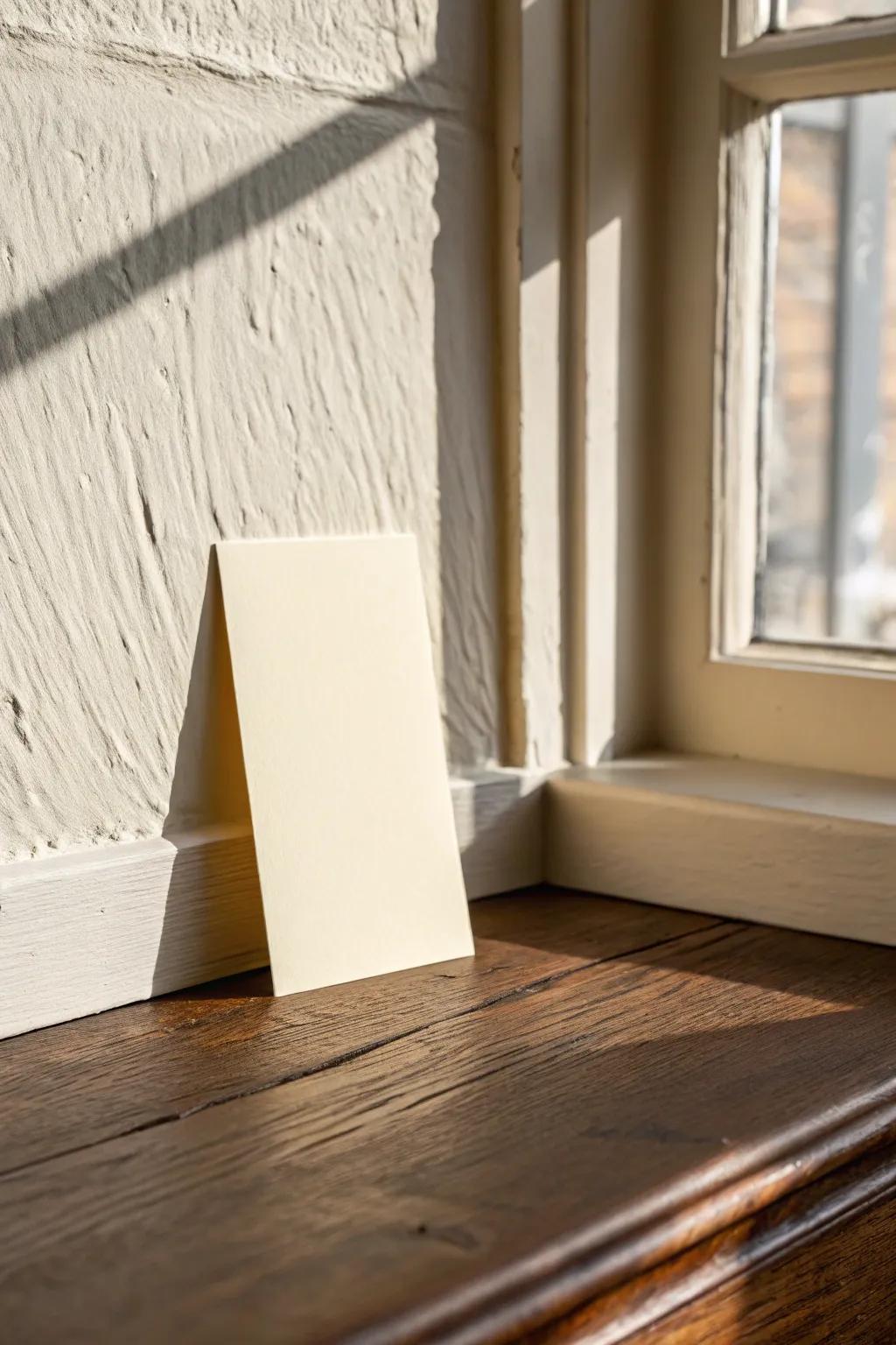 Creamy off-white brightens a studio—warm, calm, and never feels like a stark blank box.