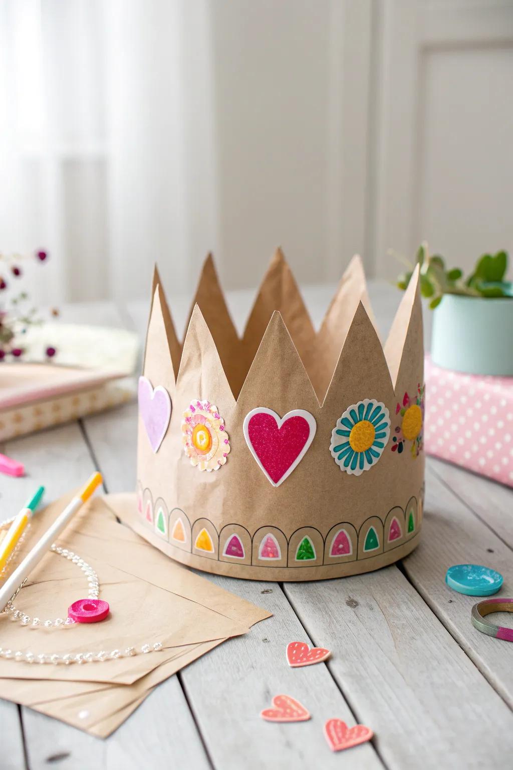 Craft your own royal moments with these charming DIY paper crowns, perfect for a creative birthday celebration!