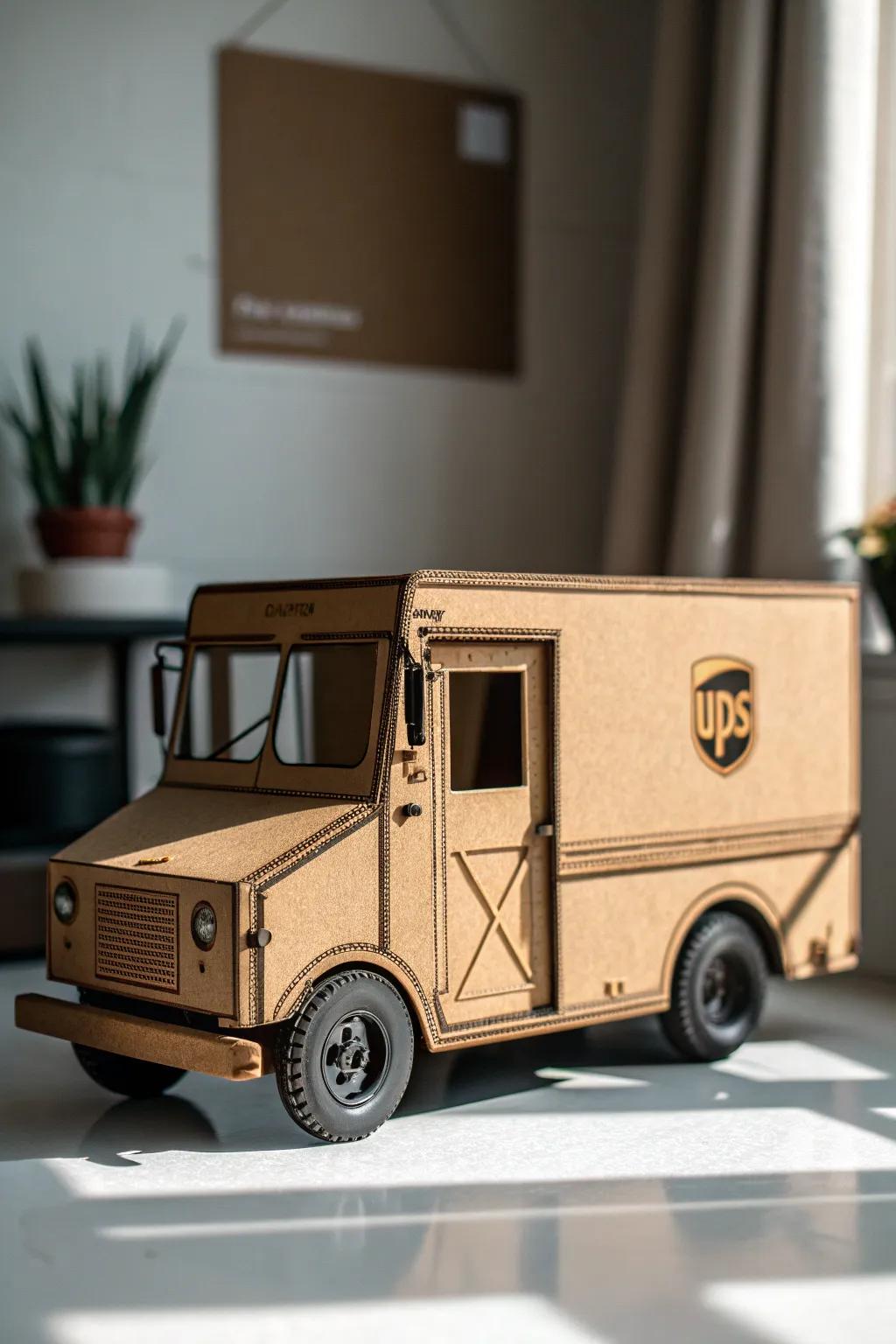 Transform a simple box into a vintage delivery truck masterpiece.