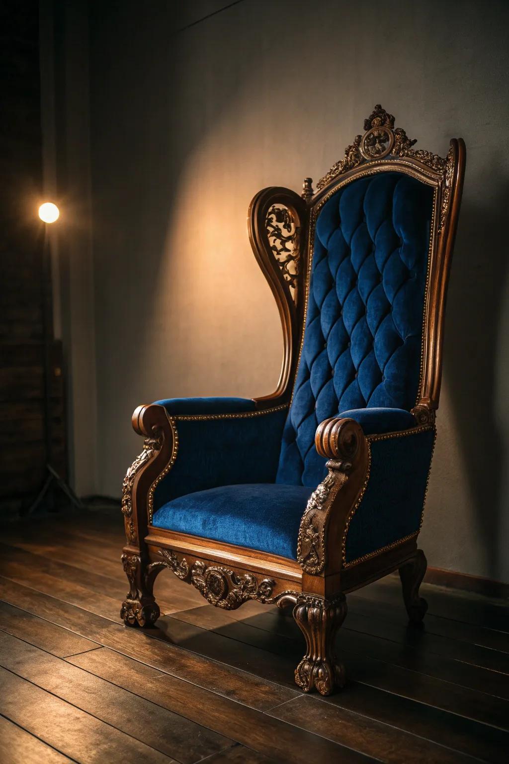 Elevate your space with the regal touch of velvet craftsmanship.