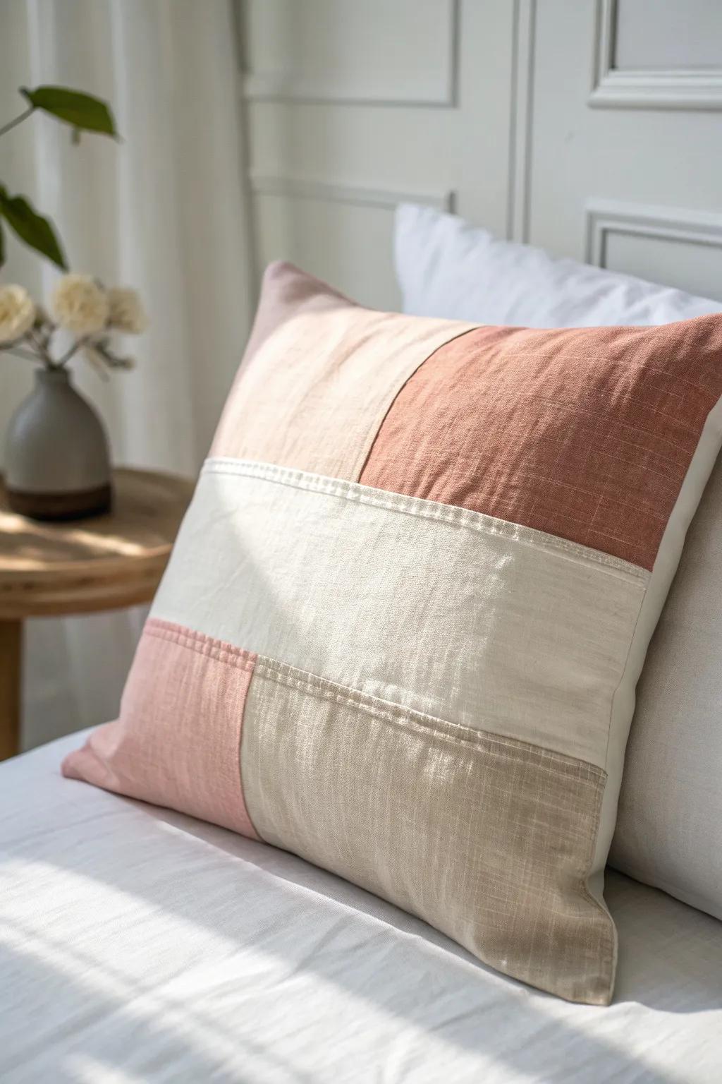 Keep it calm: one pillow in 2–3 tones (ivory, blush, taupe) makes any dorm feel pulled together.