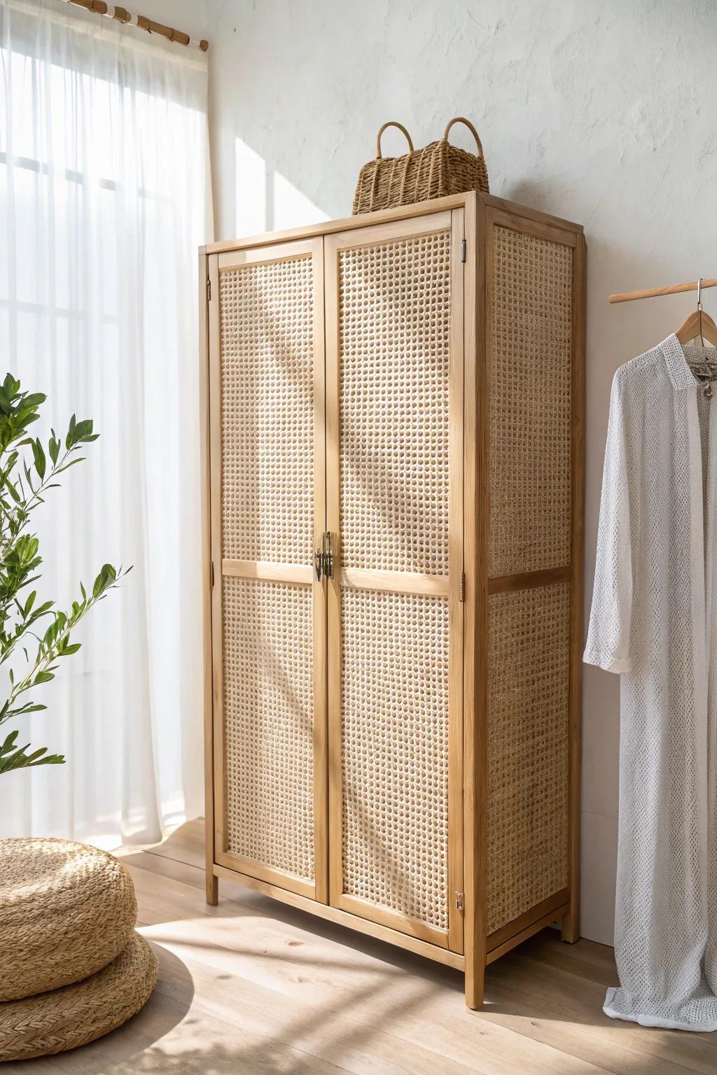 One simple divider creates left-and-right closet zones—everyday on one side, special on the other.
