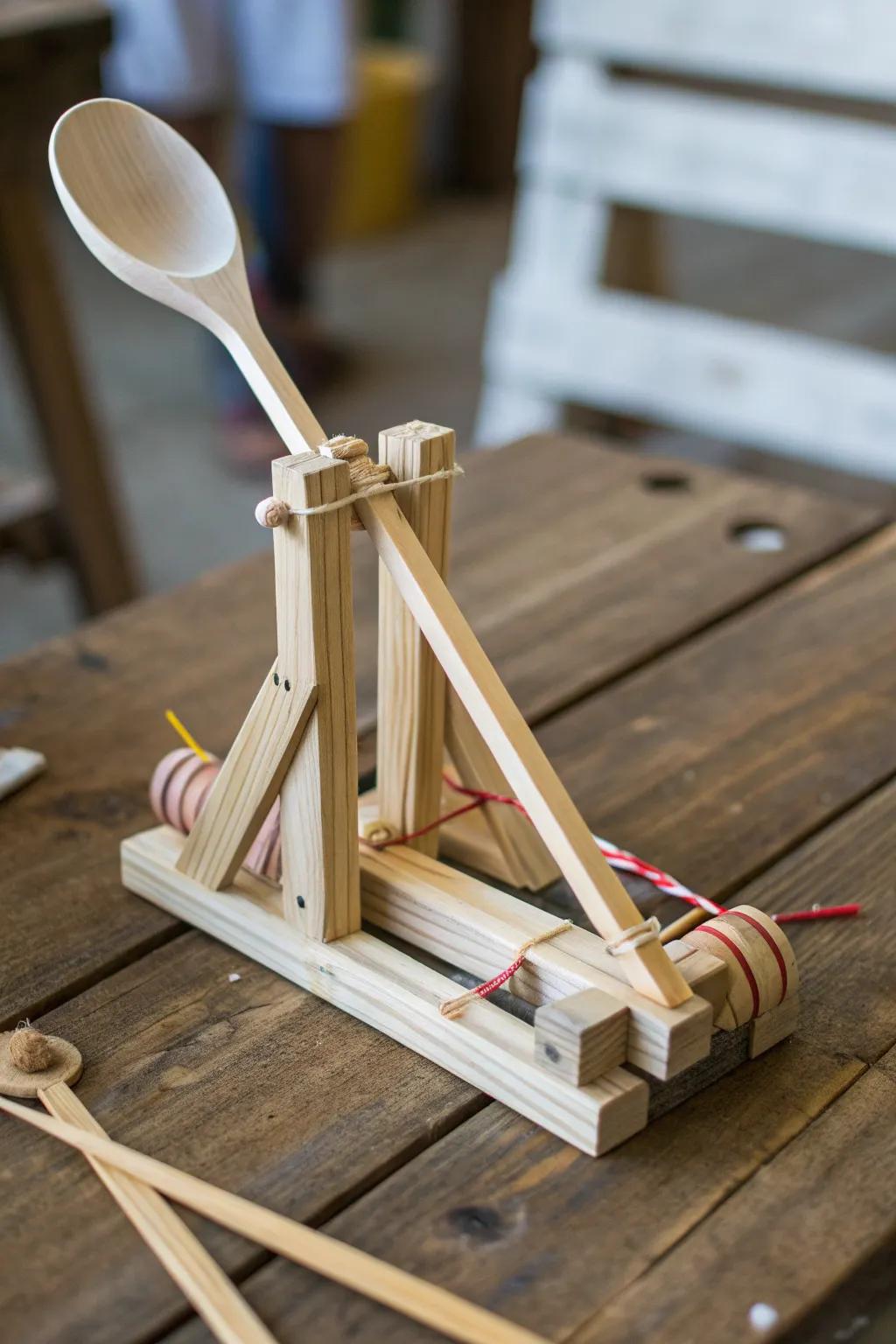 Unleash your creativity with this classic popsicle stick catapult—where simplicity meets craftsmanship!