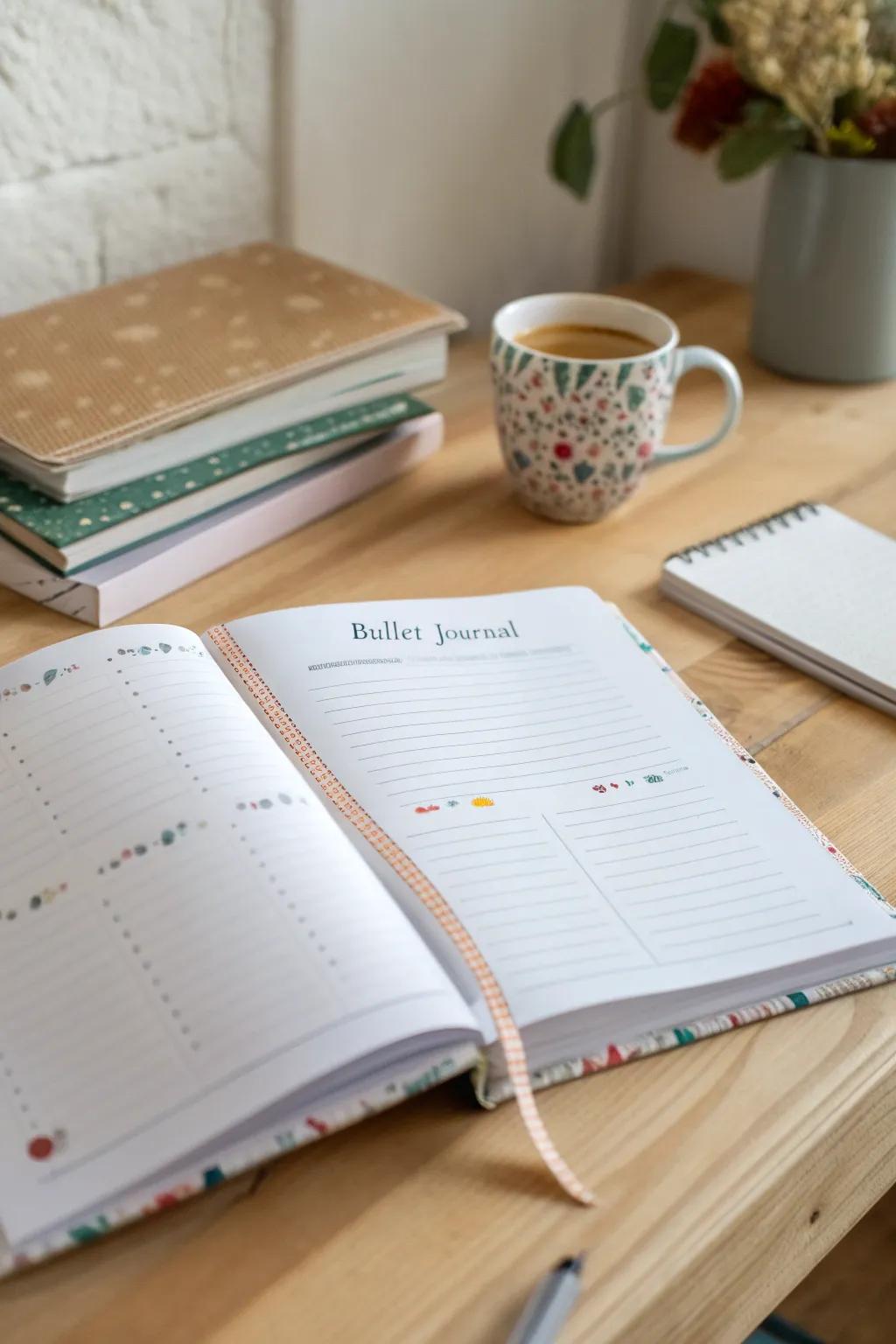 Discover the art of organization with a touch of playfulness. #BulletJournalBliss