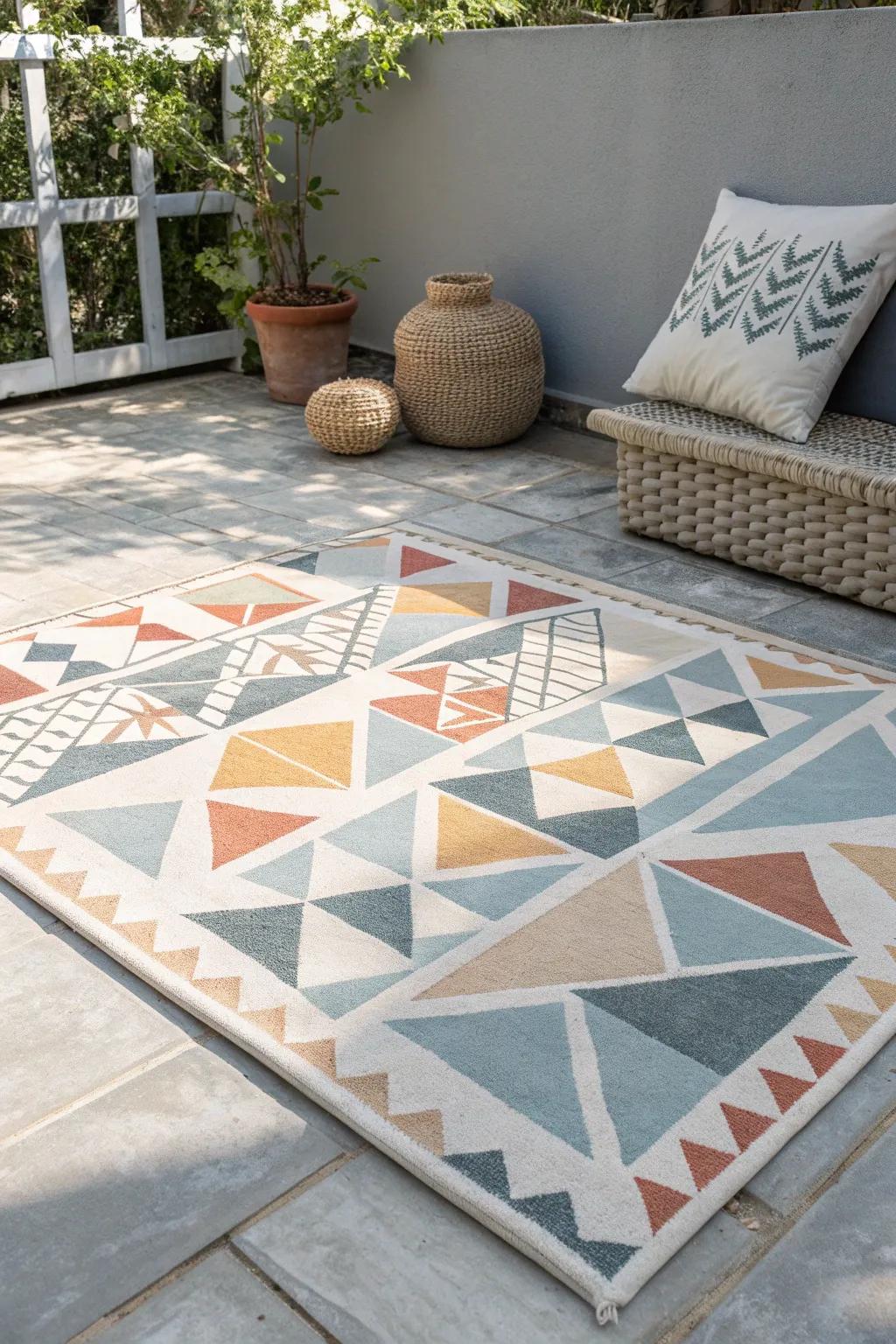 Elevate your outdoor space with a touch of geometric elegance. 🌿✨ #GeometricChic #OutdoorStyle