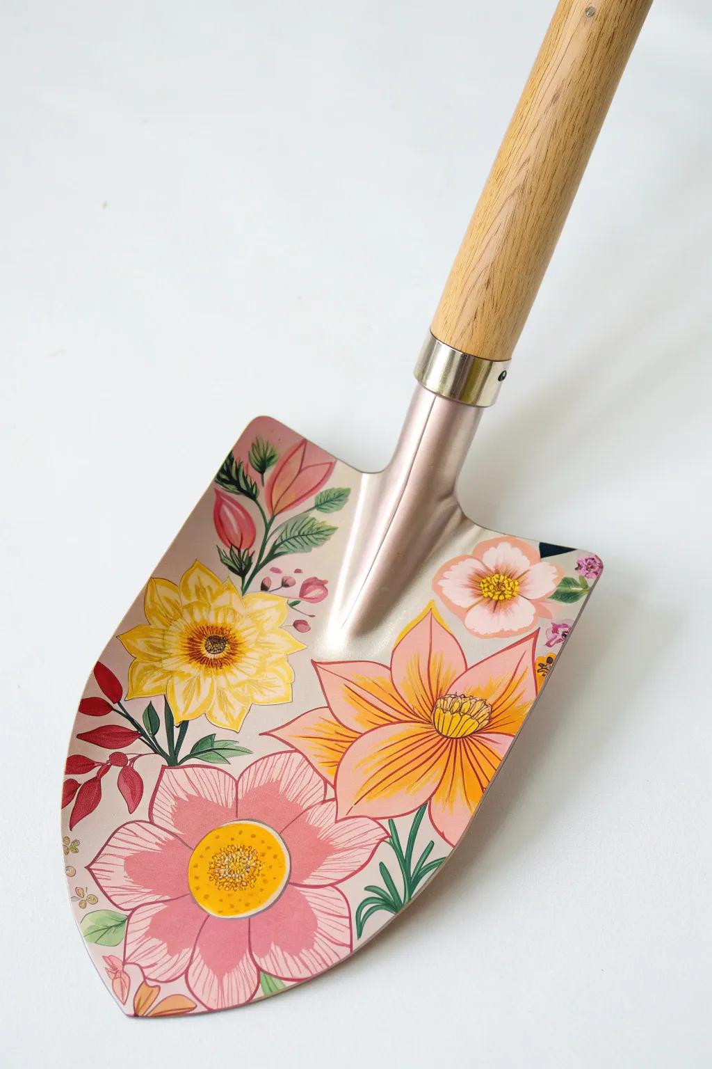 Transform your garden tool into a blooming masterpiece with bold floral designs!
