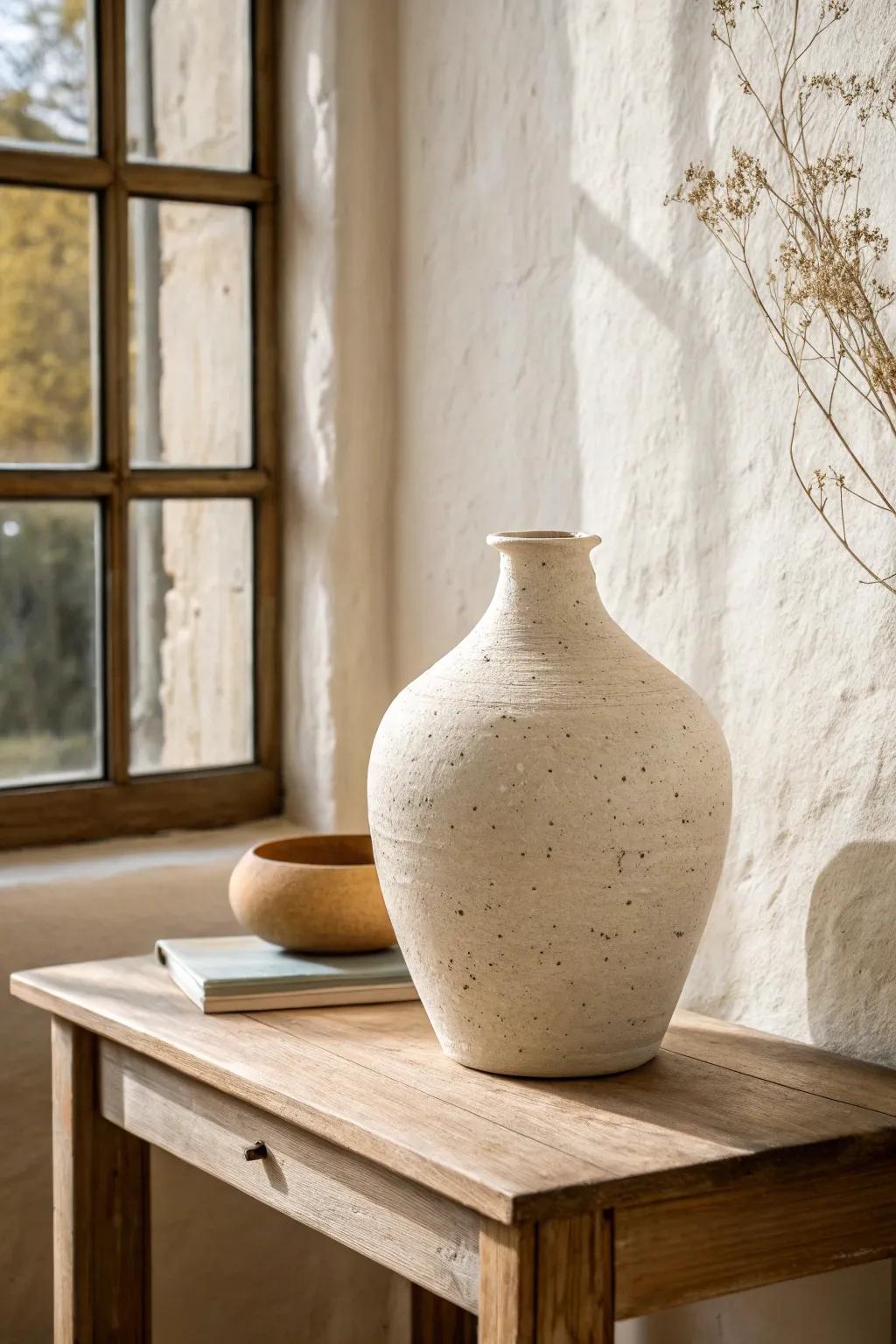 One warm-neutral hero piece makes a room feel bigger—repeat soft whites and beige for calm cohesion.