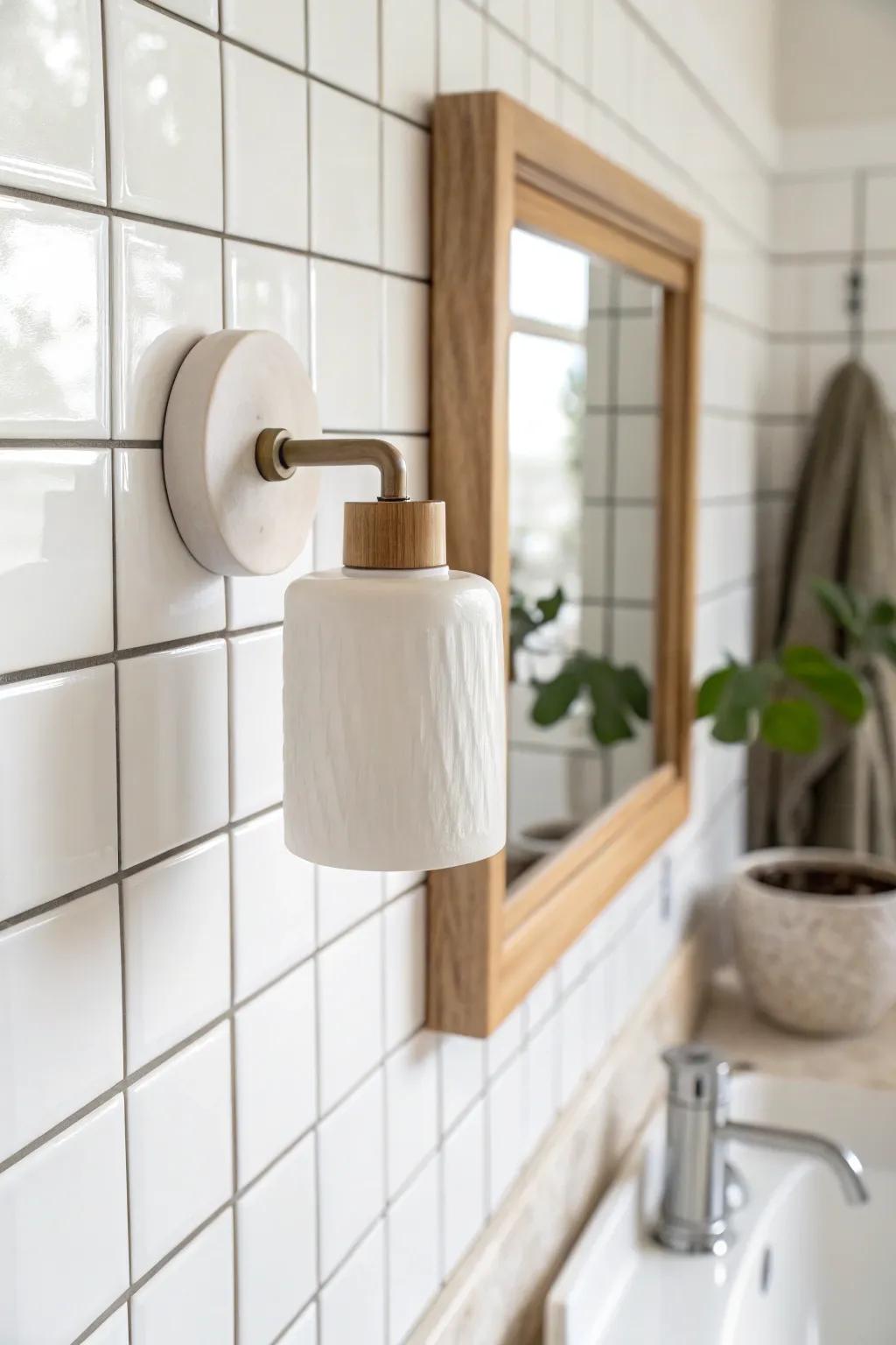 Crisp white walls make even the smallest coastal bathroom feel brighter, cleaner, and beachy.