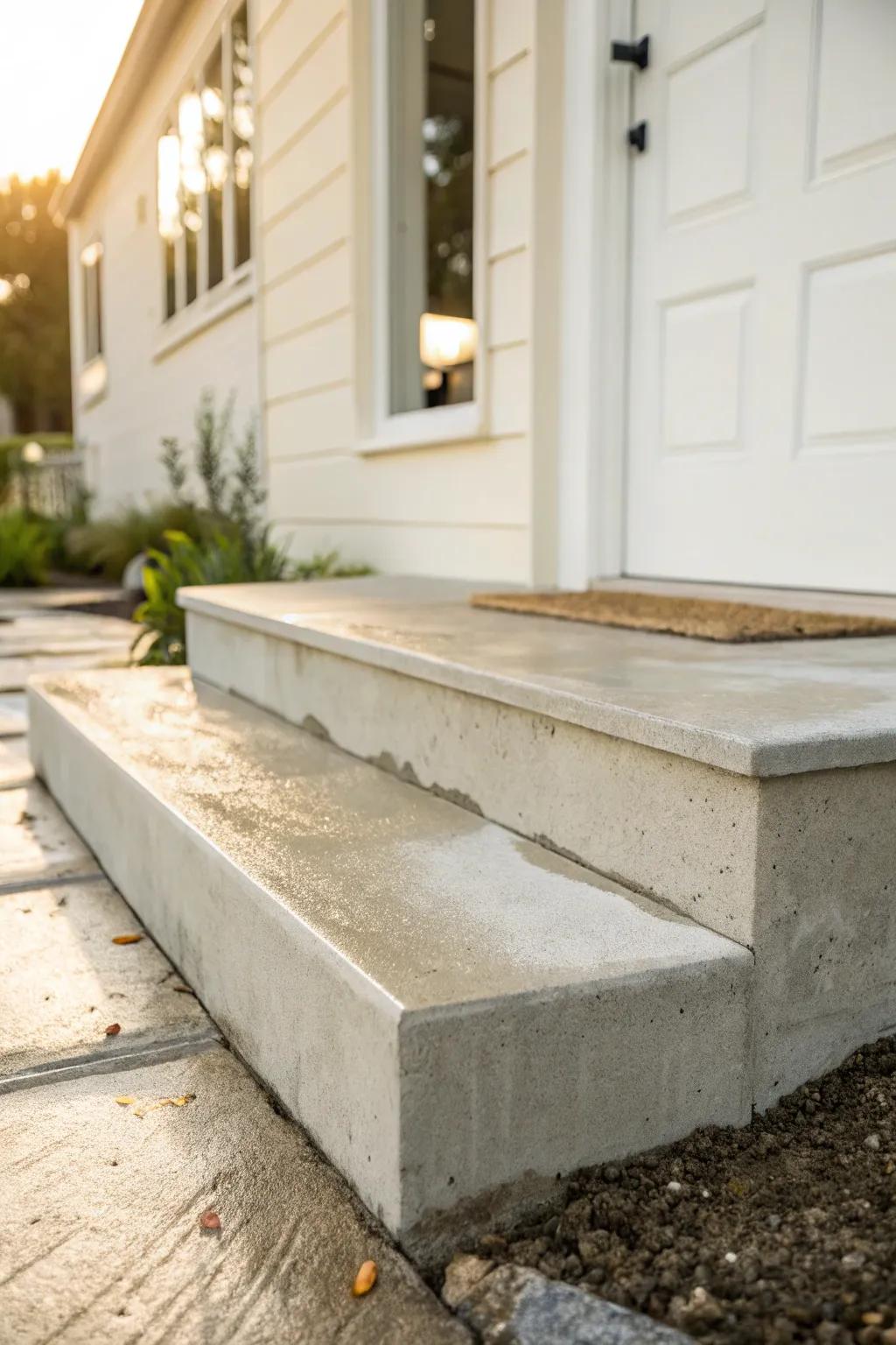 A freshly scrubbed front step makes even the smallest entry feel calm, bigger, and intentional.
