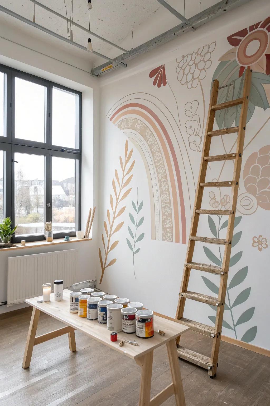 Unleash creativity and connection with a collaborative mural project—where simplicity meets artistic expression.