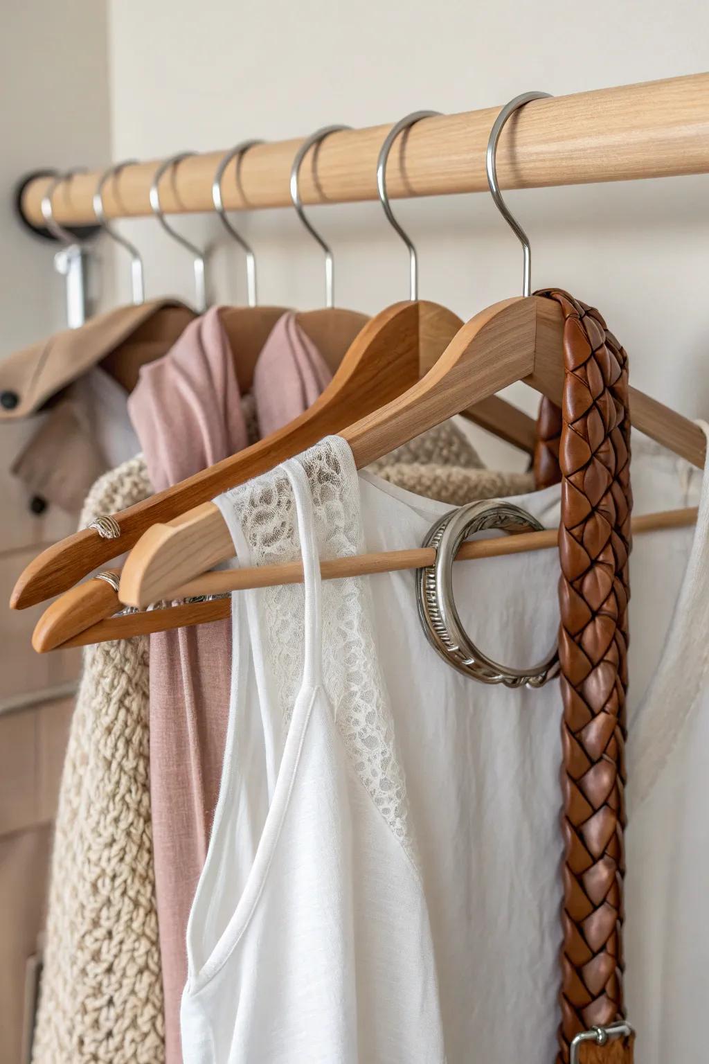 Transform your closet into a chic and organized haven with this simple space-saving trick.