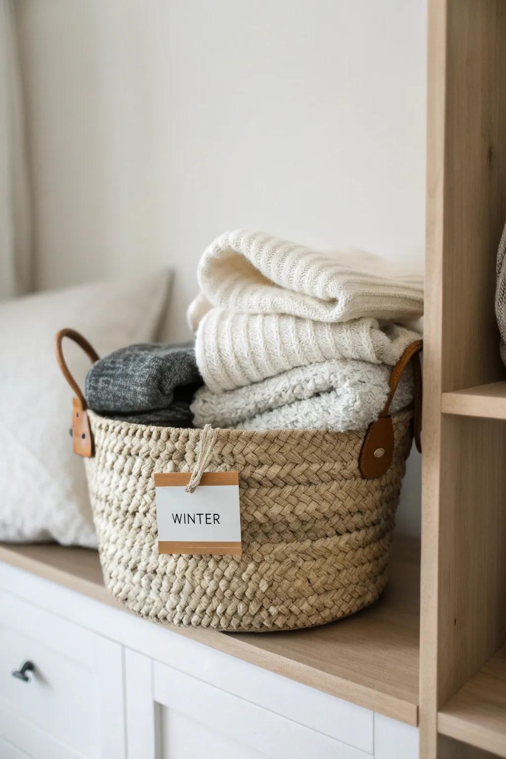 Build a seasonal rotation zone: keep winter staples at eye level and store “maybe” items up high.