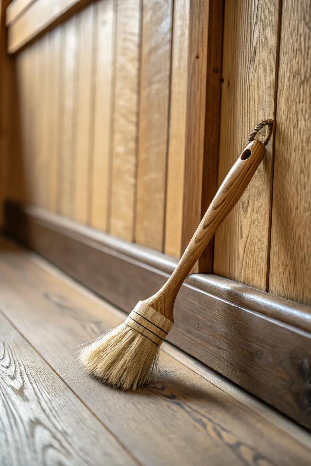 Deep-clean the grooves first—fresh grain and warm wood tones shine before any makeover.