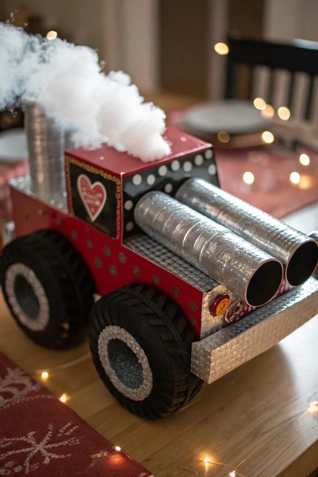 Rev up your Valentine's Day with this crafty tailpipe twist!