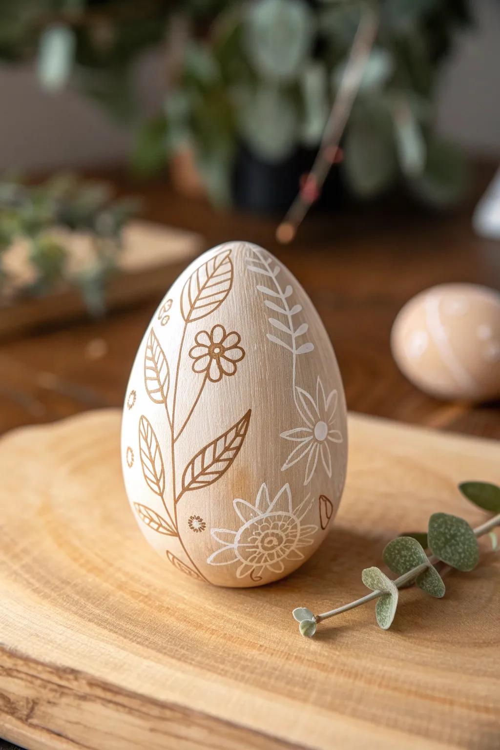 Celebrate Easter with minimalist elegance and boho flair – the perfect canvas for creative coloring!