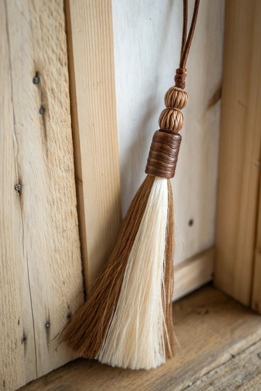 Add a touch of whimsy with elegantly crafted horse hair tassels.