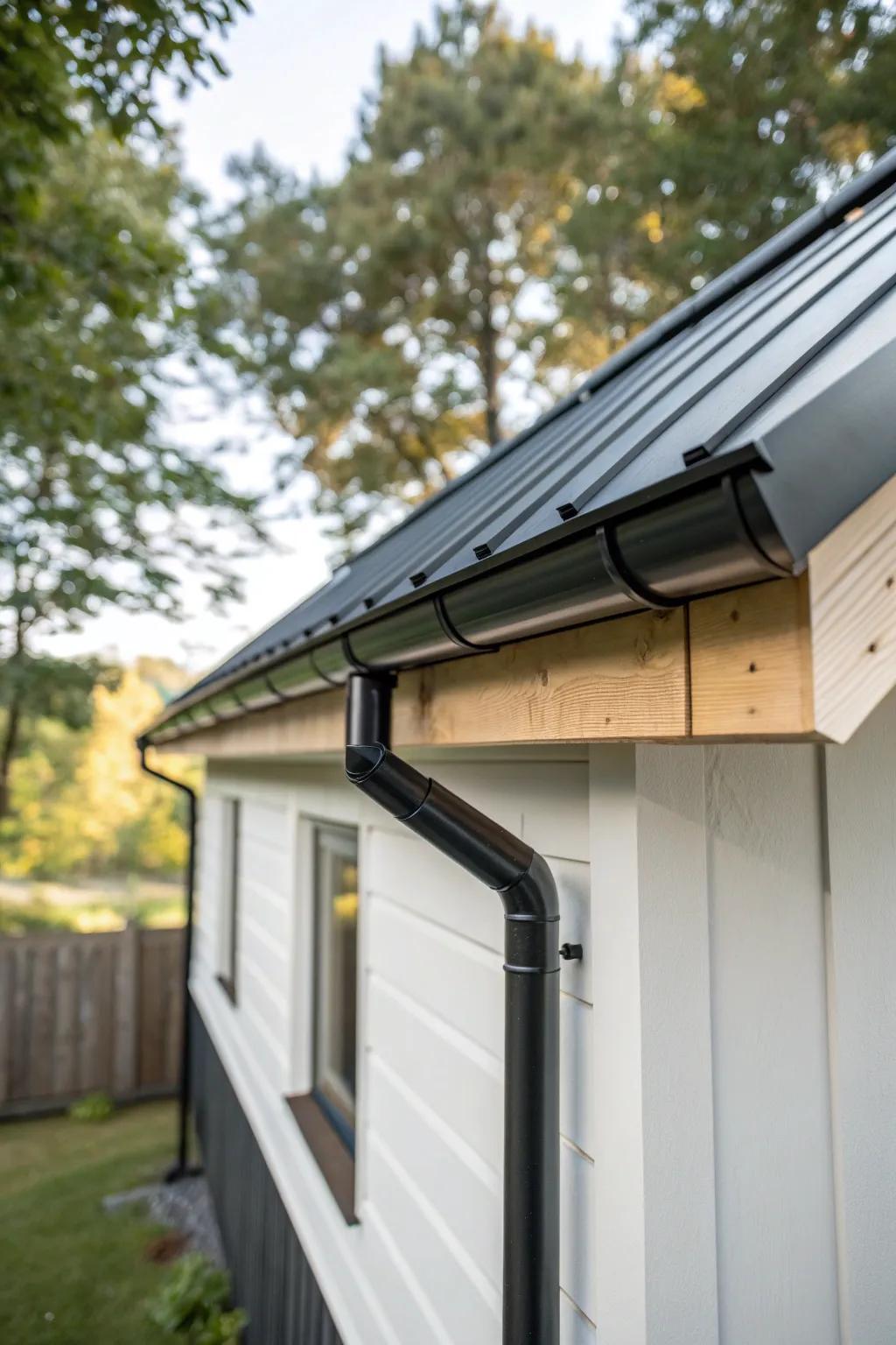 A crisp roofline + fresh fascia instantly modernize a mobile home—clean lines, big impact.