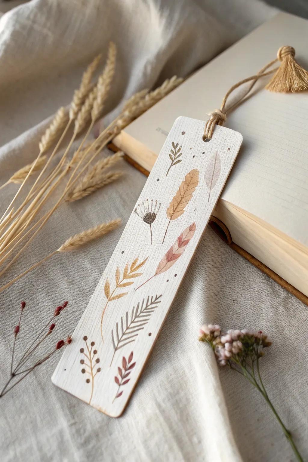 Add a touch of handmade charm to your reading with this custom popsicle stick bookmark.