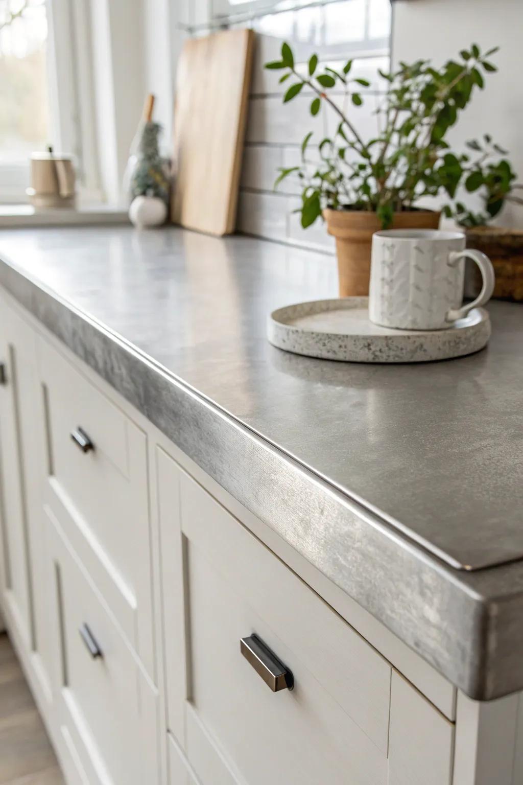 Elevate your kitchen with a chic metallic edge for a Parisian bistro vibe.