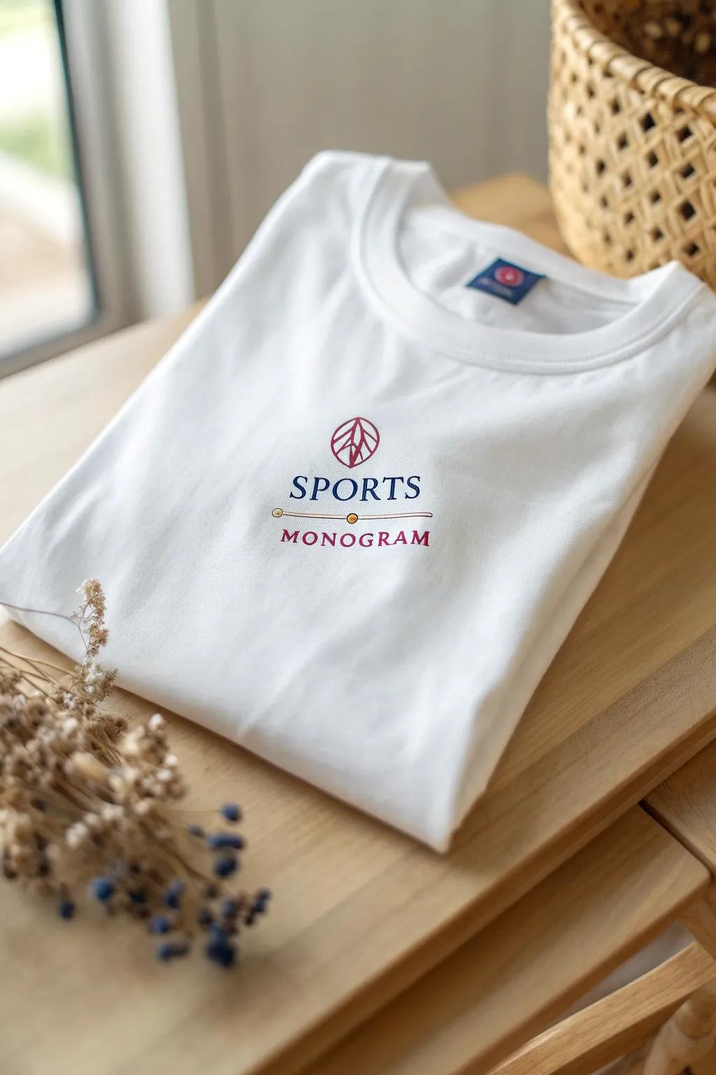 Cheer in style with a chic sports-inspired monogram tee that's perfect for game day!