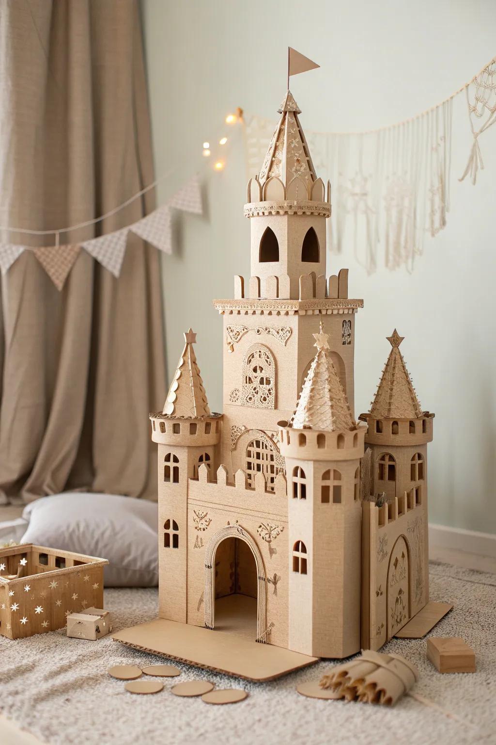 Transform ordinary cardboard into a magical castle and let your imagination reign supreme.