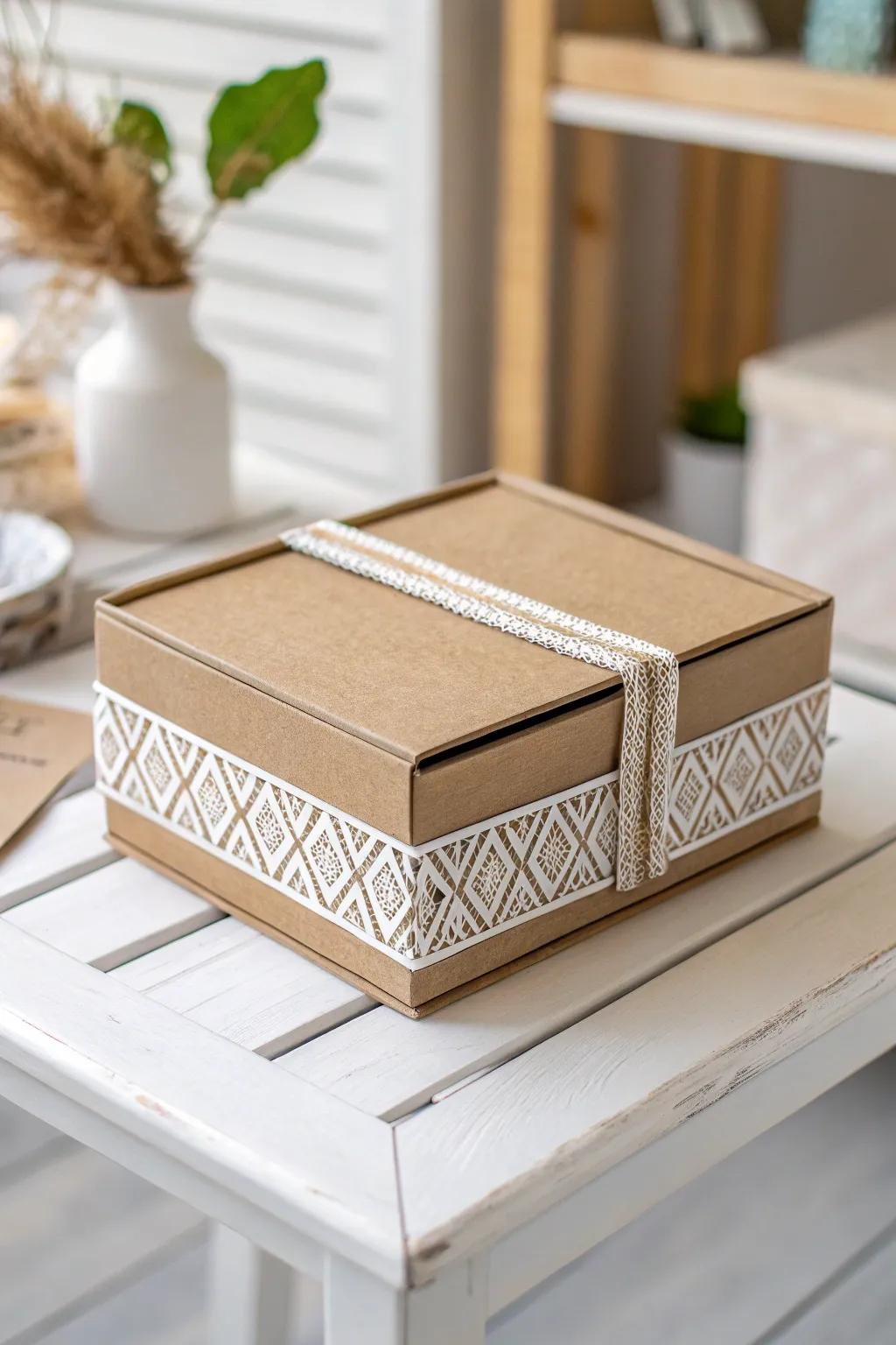 Transform your space with a chic and eco-friendly note box, crafted from recycled materials. Perfect for the minimalist with a boho heart! 🌿🌟