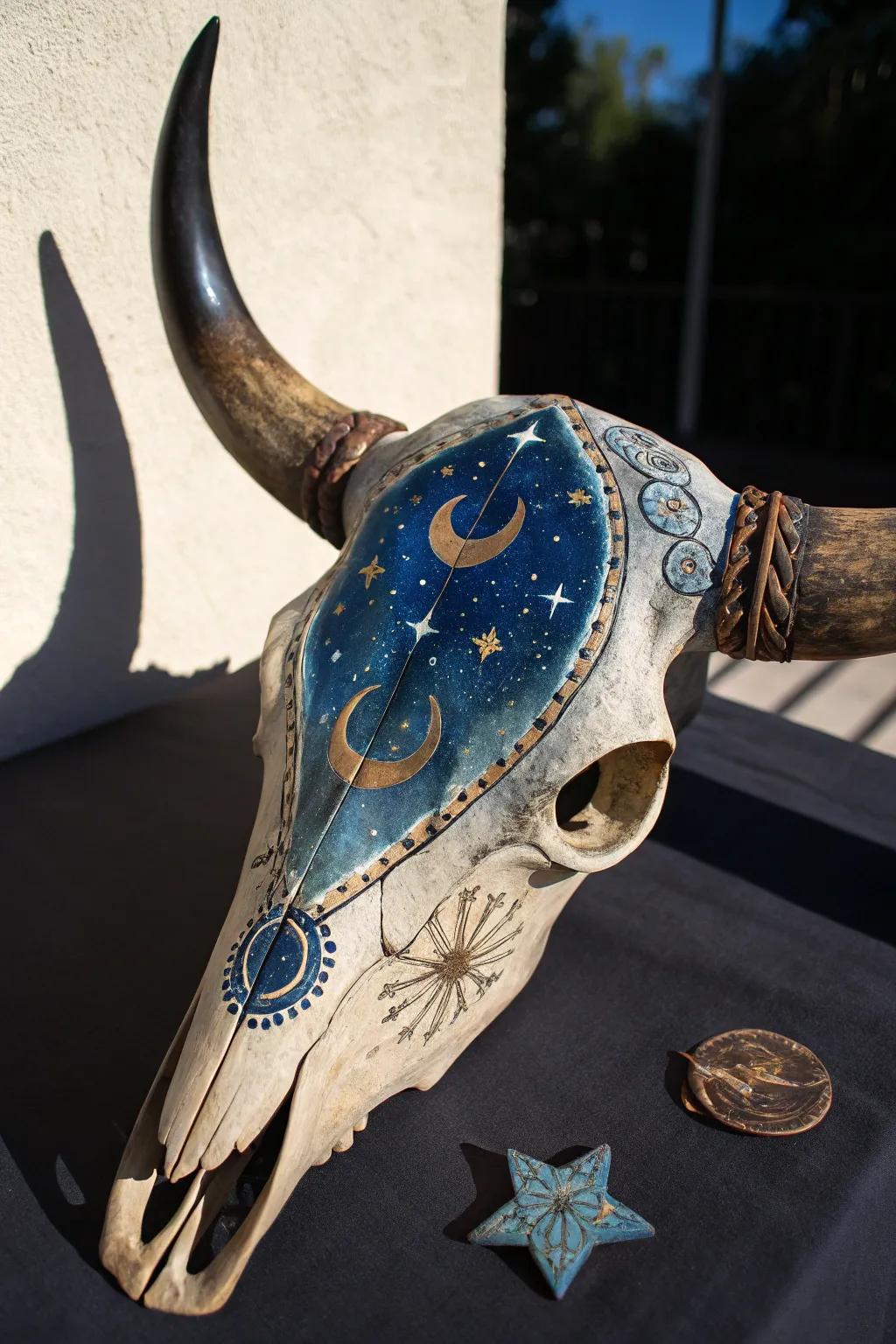 Embrace the mystique of the night with celestial elegance.