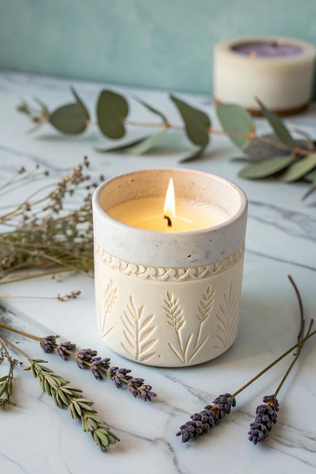 Transform your home into a peaceful retreat with our handcrafted spa candles.