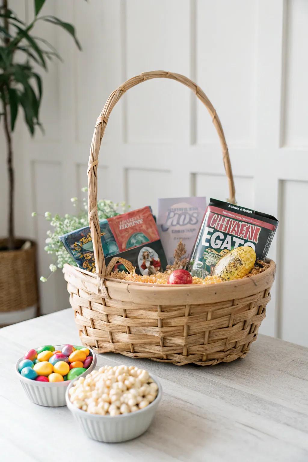 Experience movie night magic with this charming candy Easter basket!