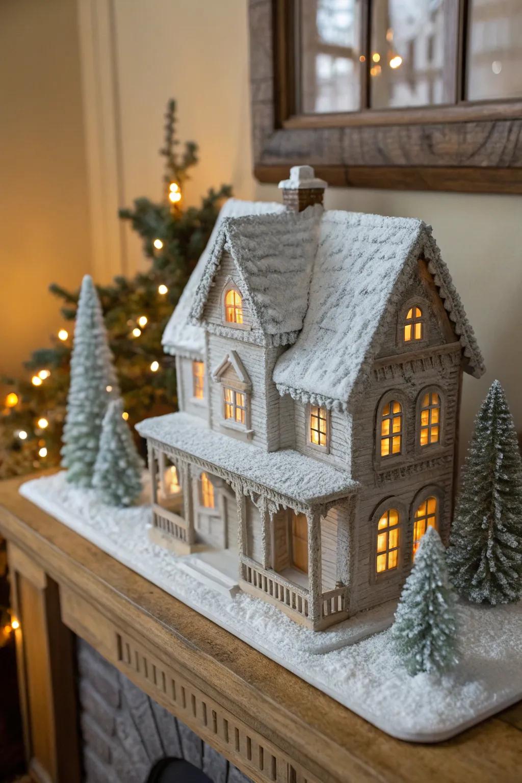 Bring the magic of Christmas to life with a handcrafted 3D printed village centerpiece.
