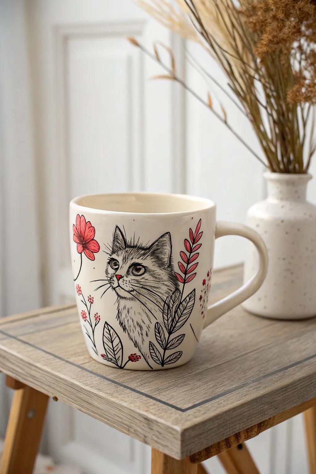 Savor every sip with a touch of purr-sonalized charm.