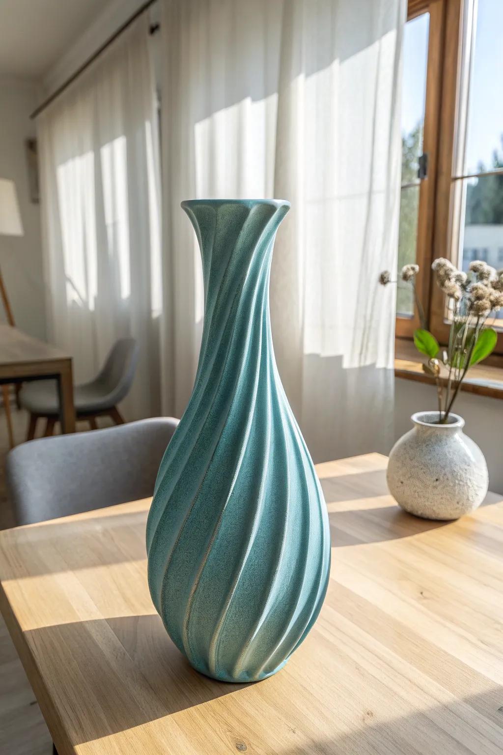 Sustainably Crafted Elegance: Embrace natural beauty and bold colors with this eco-friendly drape mold creation.