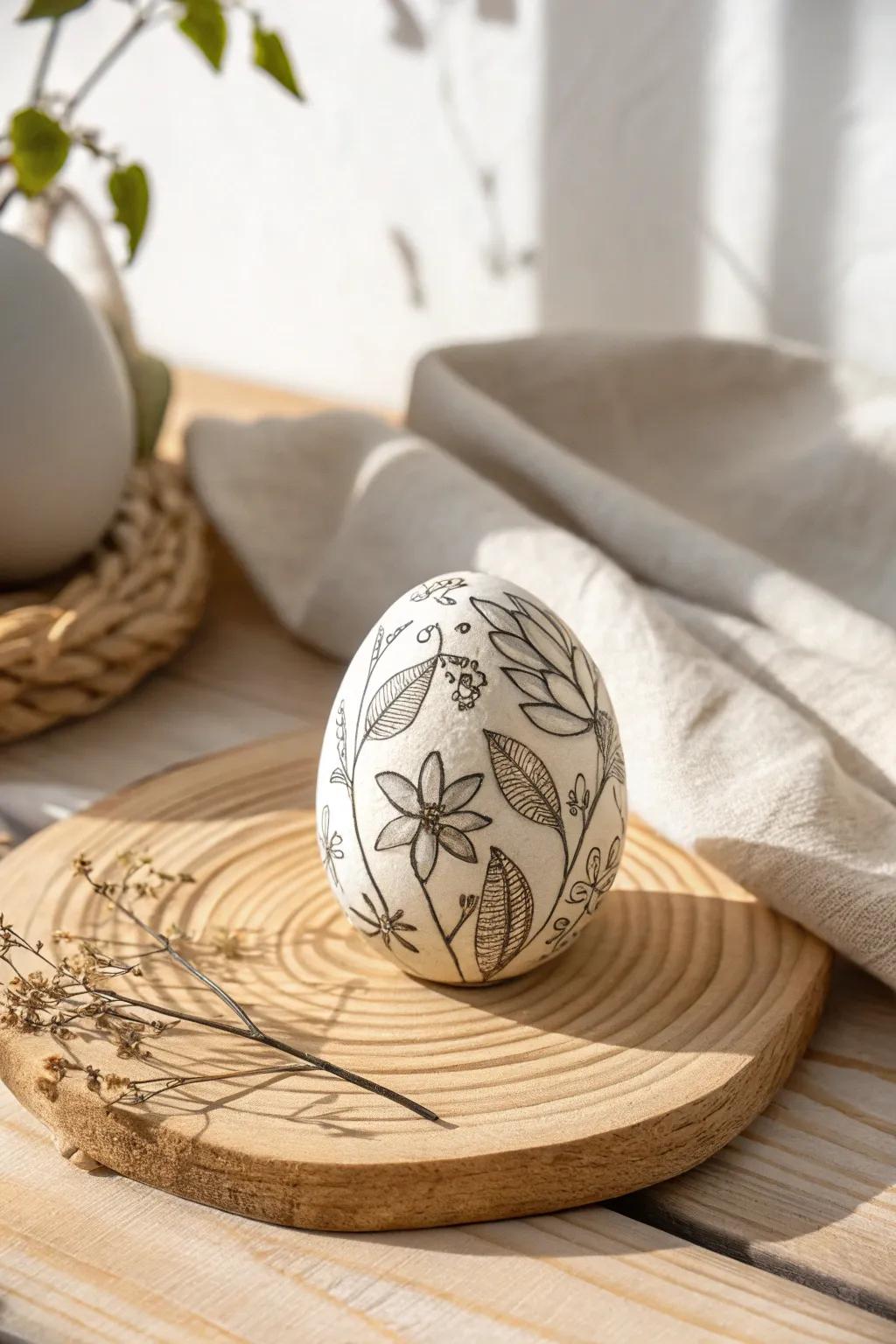 Elevate your Easter with the art of shaded sketches, where simplicity meets striking elegance.