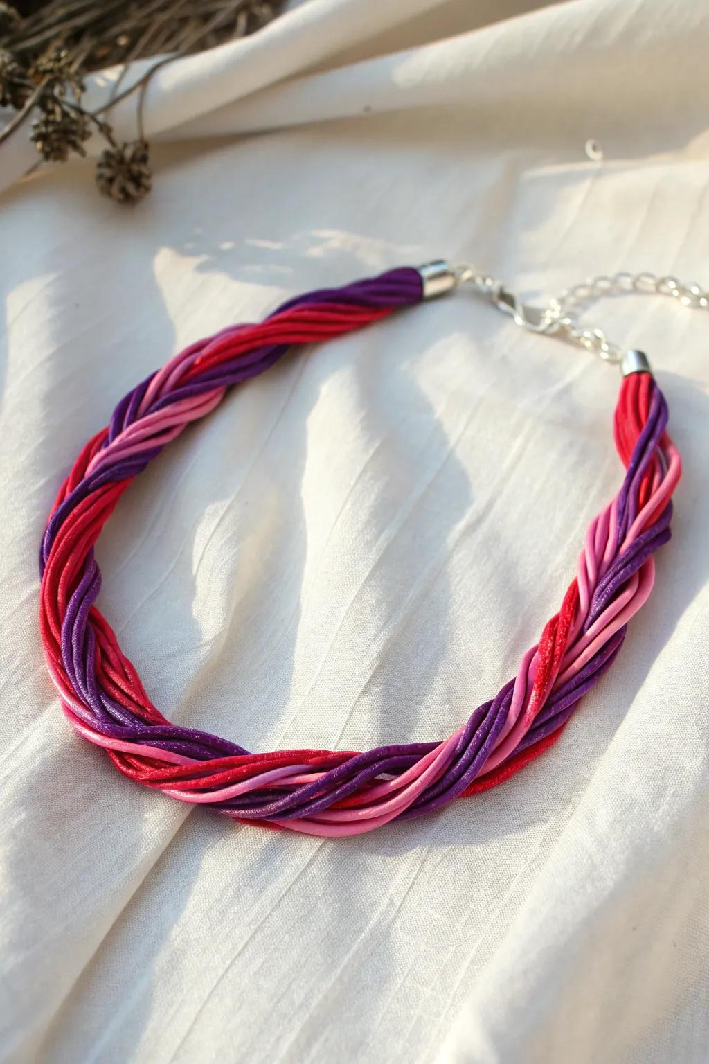 Sweet style: A licorice necklace that adds a pop of color and a touch of whimsy!