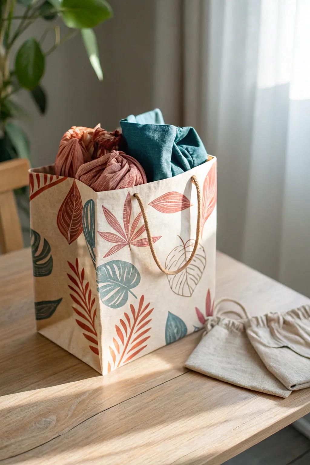Transform your fabric storage into a gift with style and simplicity. 🌿✨