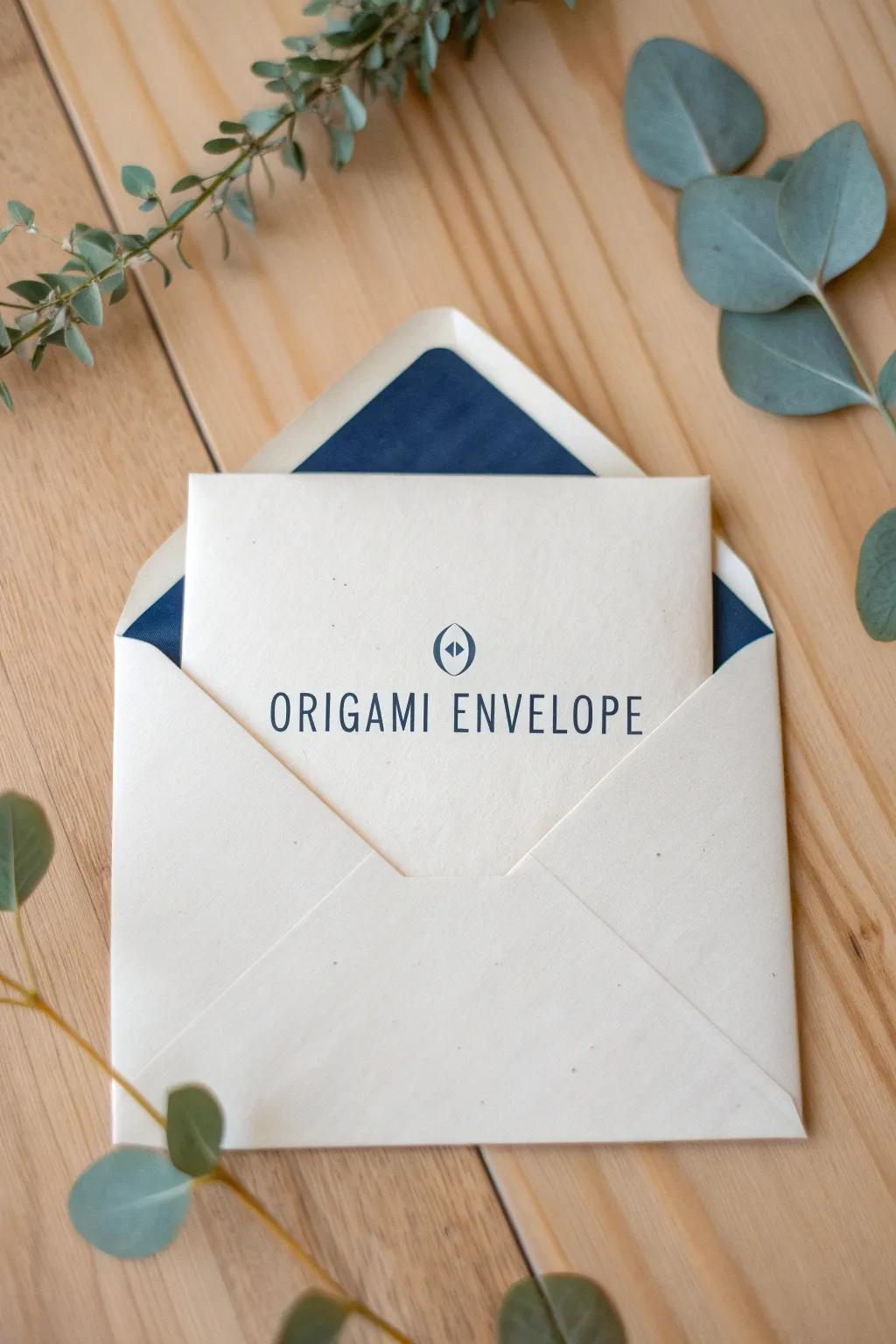 Elevate your correspondence with a personalized monogram envelope, where simplicity meets elegance.