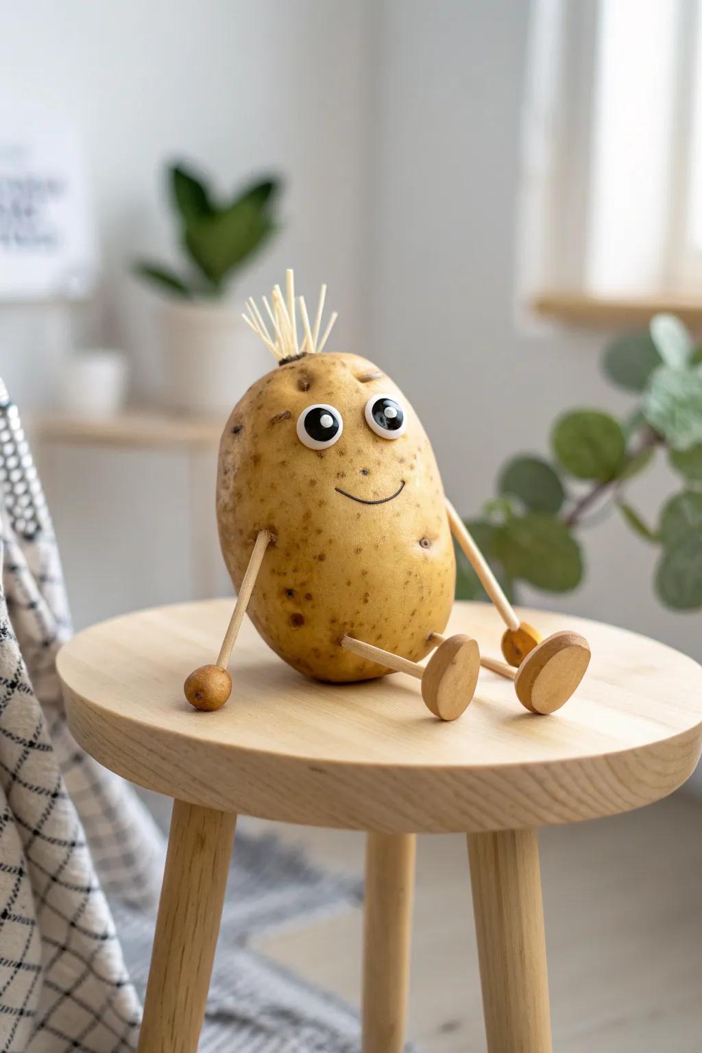 Bring stories to life with these enchanting potato puppets, perfect for a touch of playful elegance.