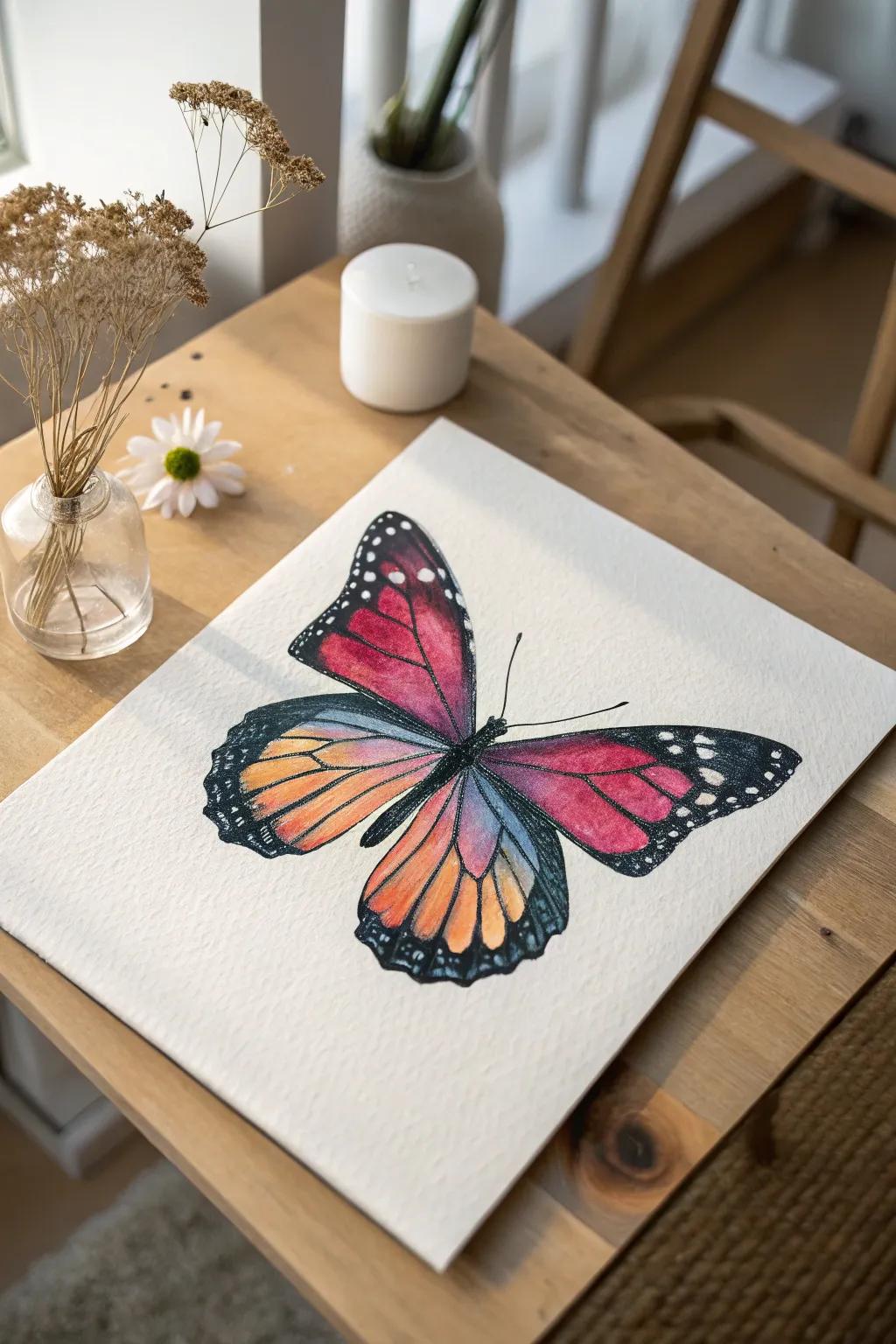 Capture the essence of nature with watercolor butterfly prints—where craftsmanship meets vibrant hues.