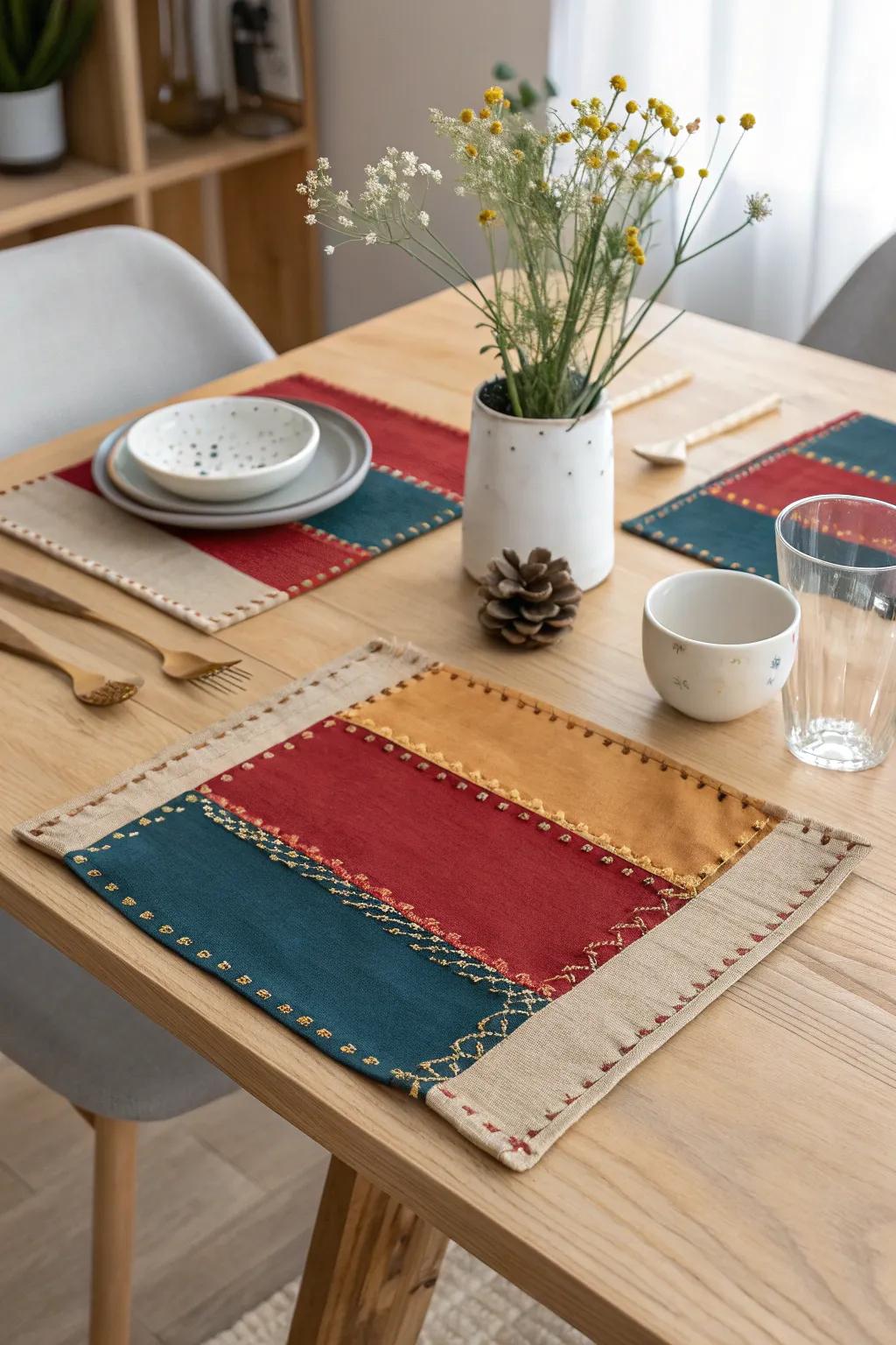 Transform your dining experience with reversible placemats that offer two stunning looks in one.
