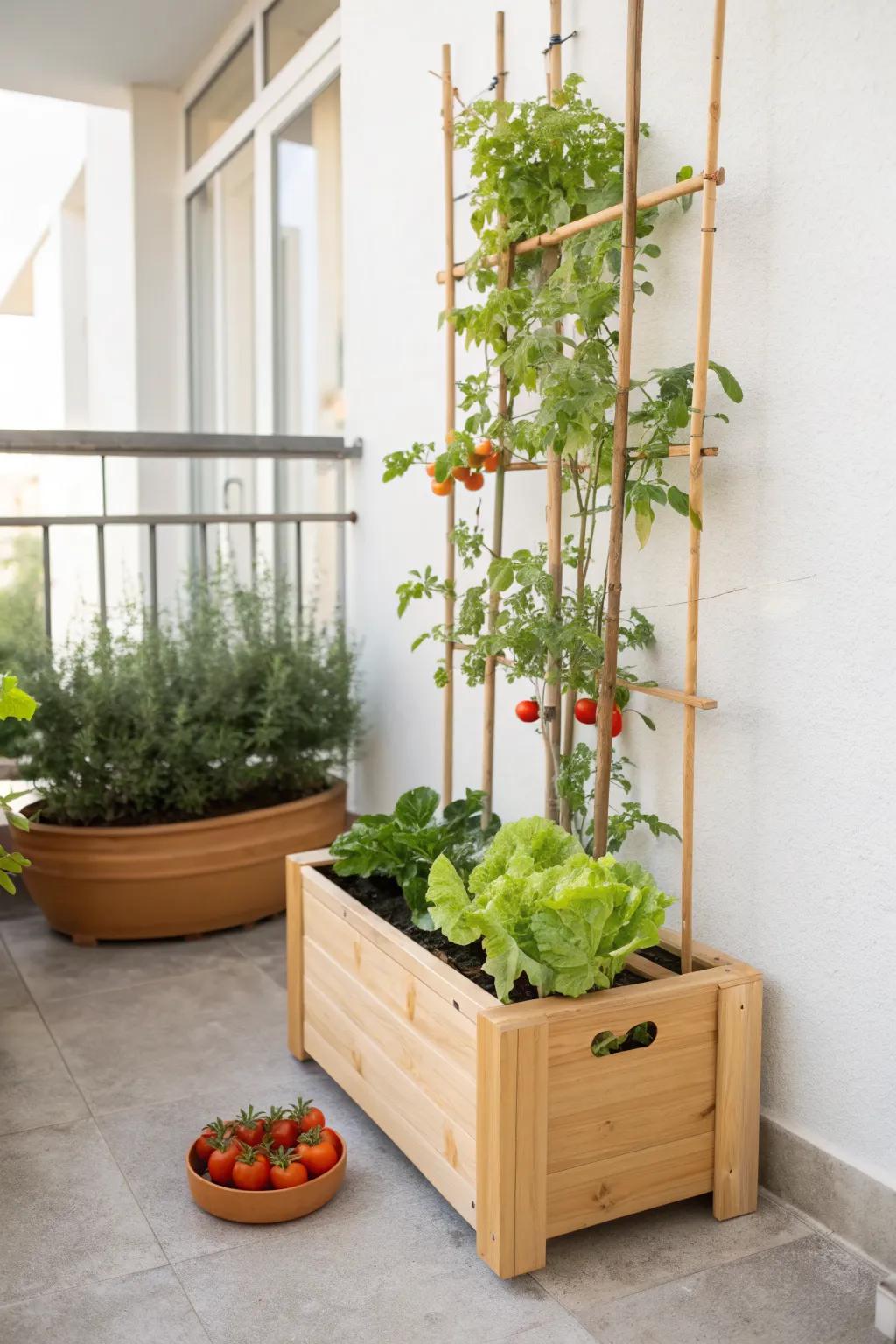 Plant tall in back, short in front—this mini bed soaks up sun and stays lush all season.