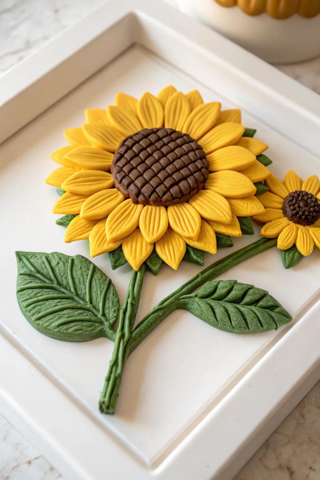 Let creativity bloom with this vibrant 3D sunflower sculpture, a perfect blend of minimalist elegance and Boho charm!