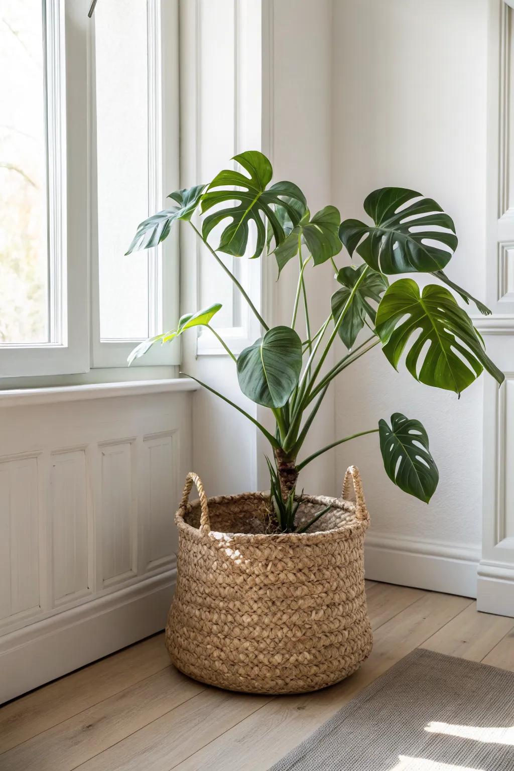 Choose one statement plant for instant calm—greenery without the clutter in small spaces.