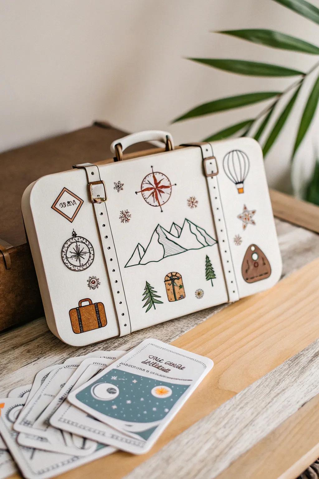 Let your wanderlust take flight with this travel-inspired sticker, perfect for dreaming of adventures abroad!