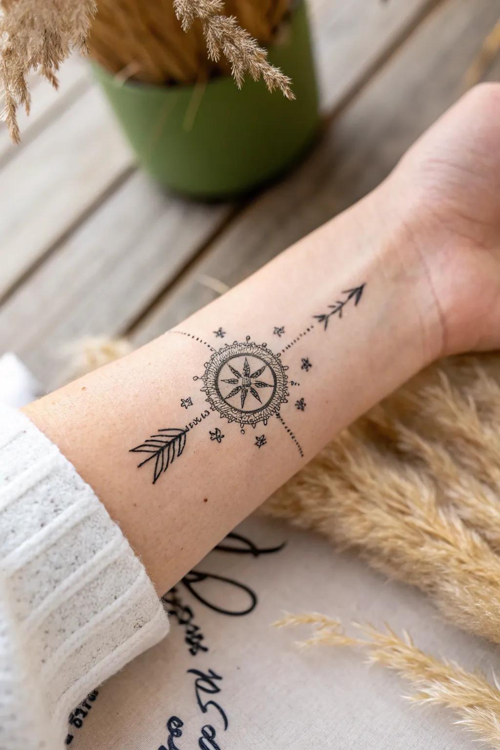 Discover the art of mystery with delicate secret message tattoos.