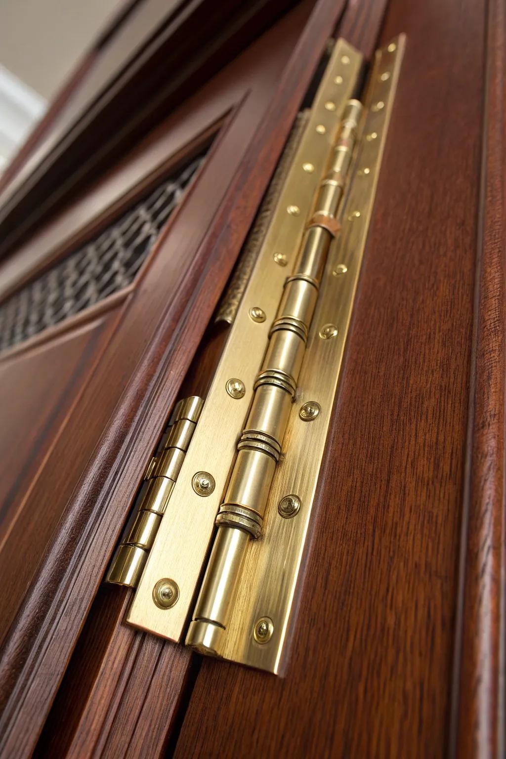 Elevate your door design with the seamless elegance of piano hinges.