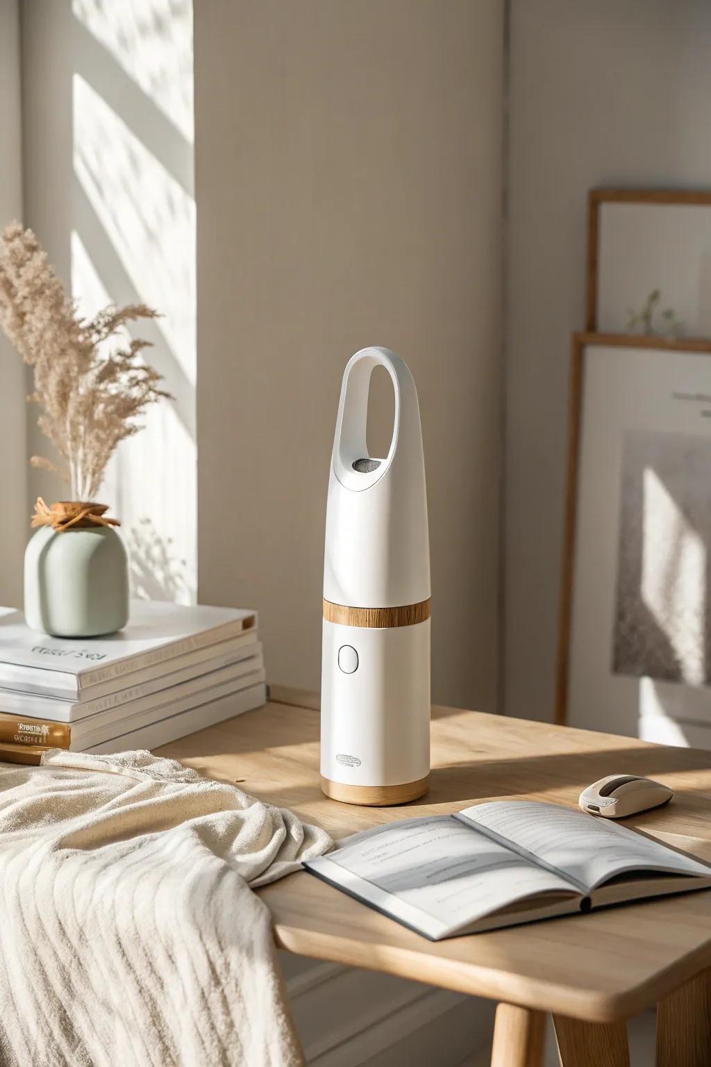 A chic mini vacuum that keeps dorm crumbs and mystery dust under control in minutes.