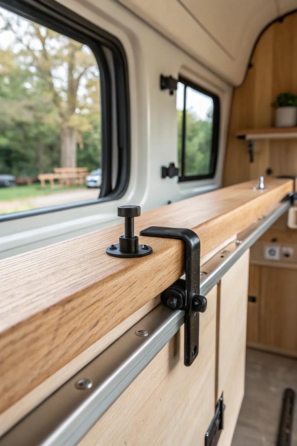 Instant holding power: a slim clamp rail adds flexible grip without bulk in tiny trailer shops.