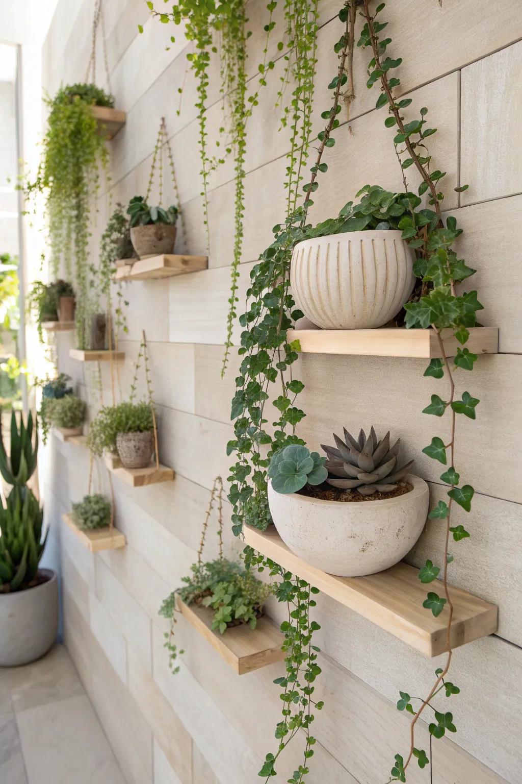 Bring nature indoors with a stunning living wall that marries minimalist design and natural beauty.