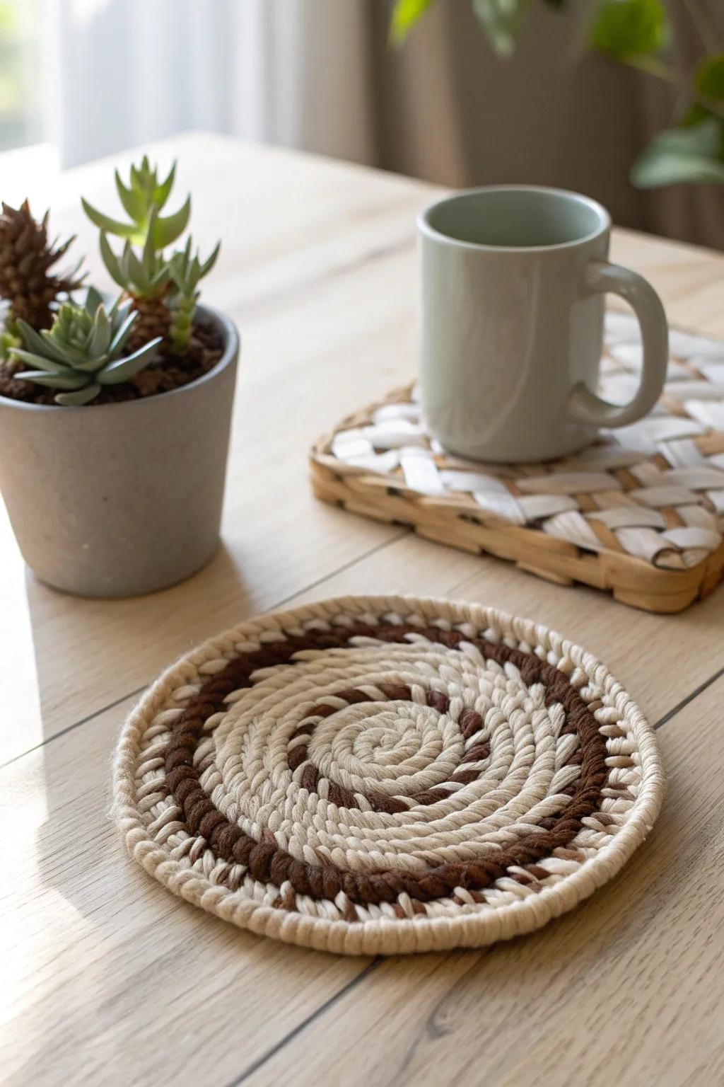 Embrace rustic elegance with handcrafted horse hair coasters—where simplicity meets natural beauty.